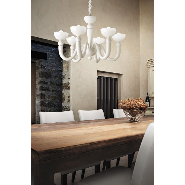 Люстра IDEAL LUX BON BON SP6 BIANCO