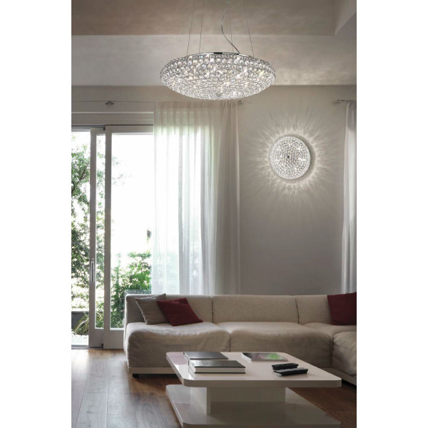 Хрустальная люстра IDEAL LUX KING SP12 ORO