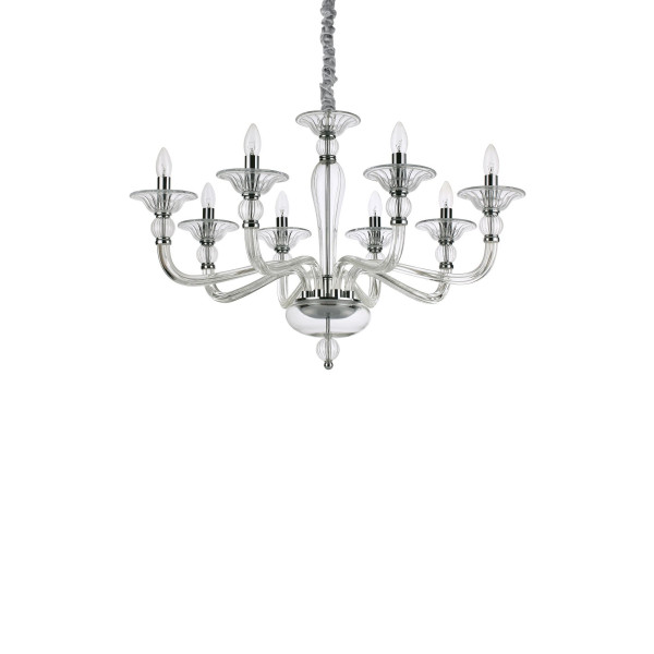 Люстра IDEAL LUX DANIELI SP8 TRASPARENTE