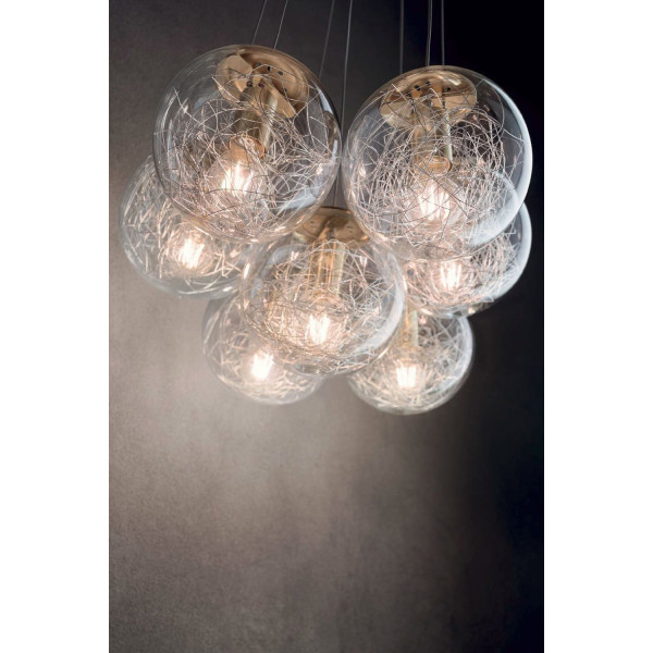 Люстра IDEAL LUX MAPA SAT SP7 OTTONE