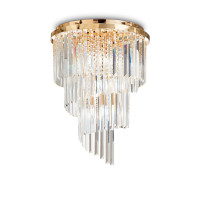 Кришталева люстра IDEAL LUX CARLTON PL12 ORO