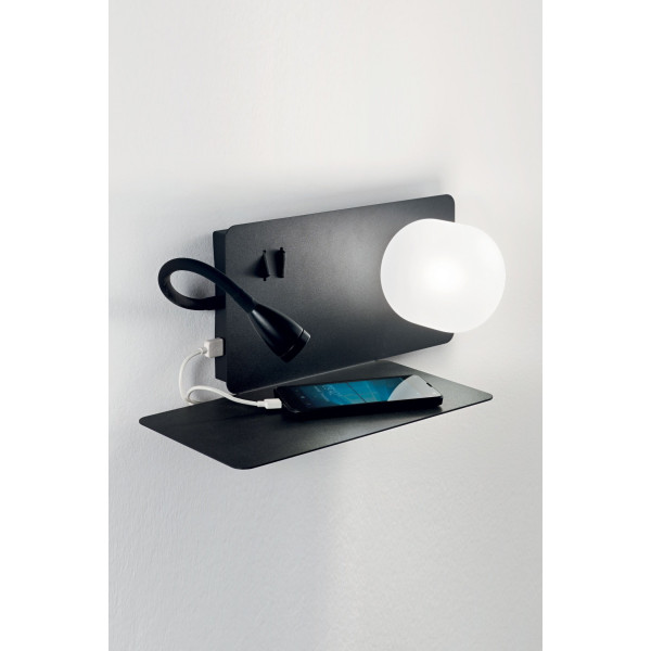 Бра IDEAL LUX BOOK-1 AP2 NERO