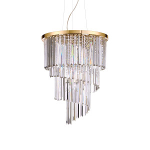 Кришталева люстра IDEAL LUX CARLTON SP12 ORO