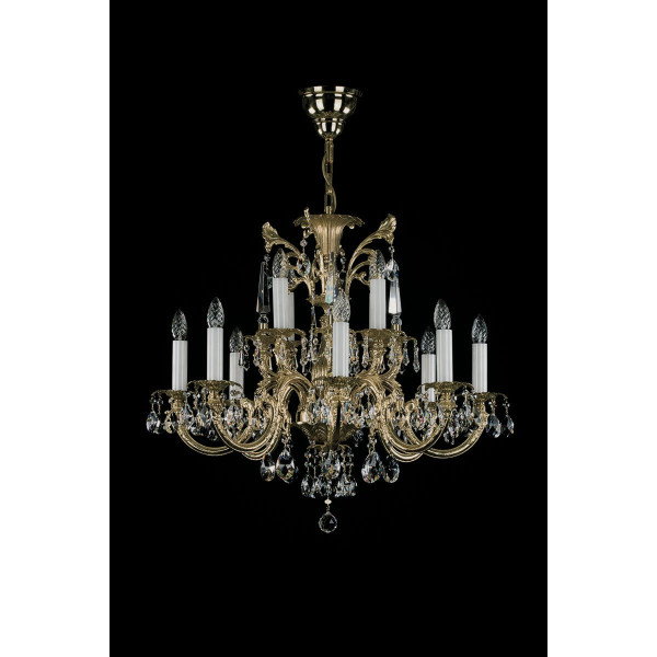 Хрустальная люстра ARTGLASS ARABELA brass antic (CE)