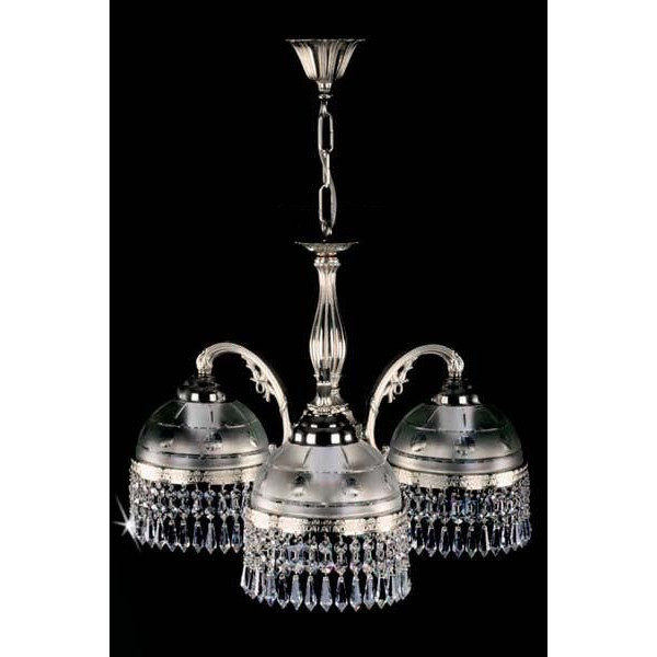 Кришталева люстра ARTGLASS CASSANDRA III CE бел.золото