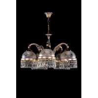Кришталева люстра ARTGLASS CASSANDRA V CE бел.золото