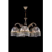 Кришталева люстра ARTGLASS CASSANDRA V CE бел.золото