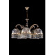 Кришталева люстра ARTGLASS CASSANDRA V CE бел.золото