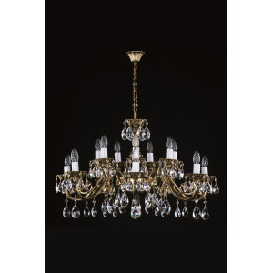 Хрустальная люстра ARTGLASS VIKTORIE brass antiq (CE)