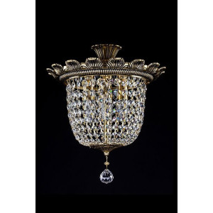 Кришталева люстра ARTGLASS ARTEMIS II brass antiq (CE)