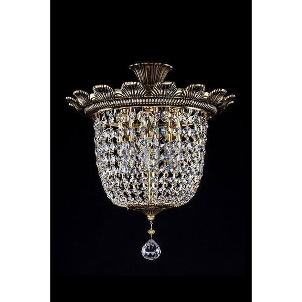 Кришталева люстра ARTGLASS ARTEMIS II brass antiq (CE)