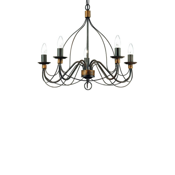 Люстра IDEAL LUX CORTE SP5 RUGGINE
