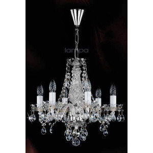 Кришталева люстра ARTGLASS MAGDA VI nikl (CE)