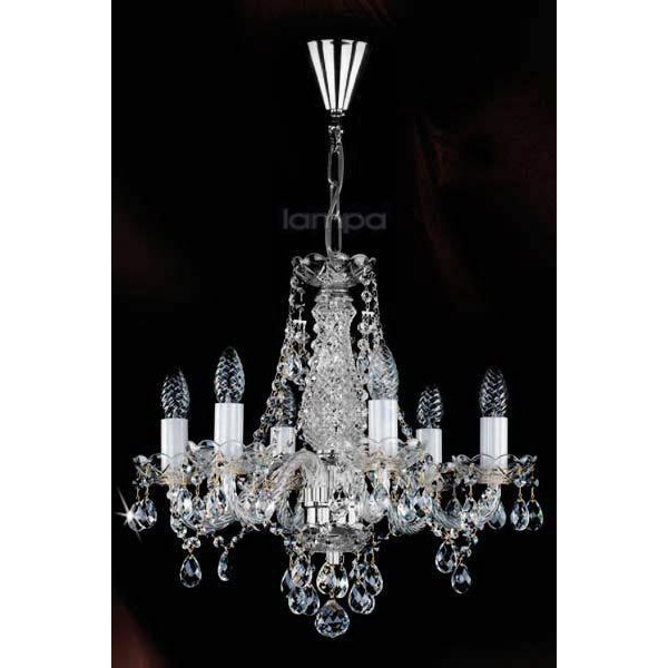 Кришталева люстра ARTGLASS MAGDA VI nikl (CE)