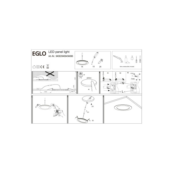 Точечный светильник EGLO 94063