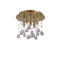 Хрустальная люстра IDEAL LUX MOONLIGHT PL5 ORO