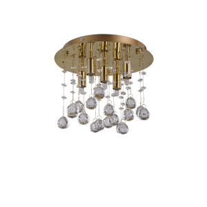 Кришталева люстра IDEAL LUX MOONLIGHT PL5 ORO