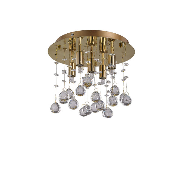 Хрустальная люстра IDEAL LUX MOONLIGHT PL5 ORO