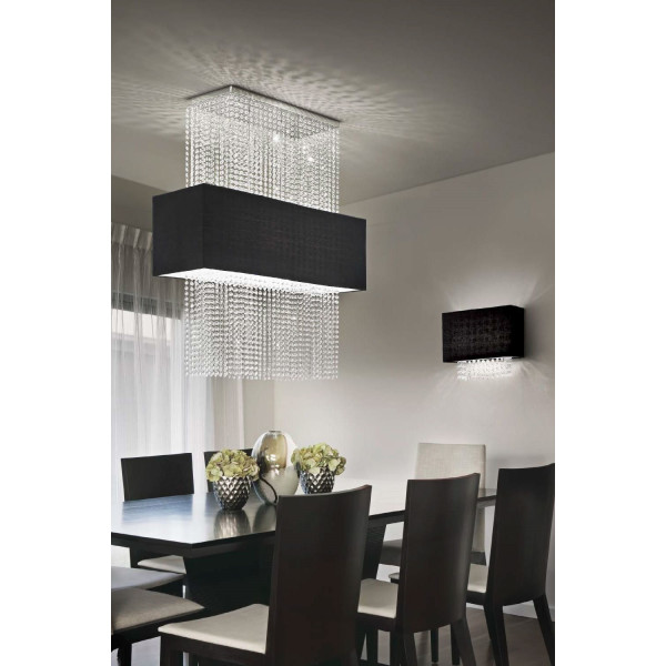 Хрустальная люстра IDEAL LUX PHOENIX SP5 NERO