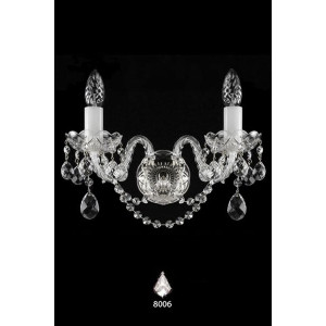 Кришталеве бра ARTGLASS MIRKA II nikl (CE, (8006))