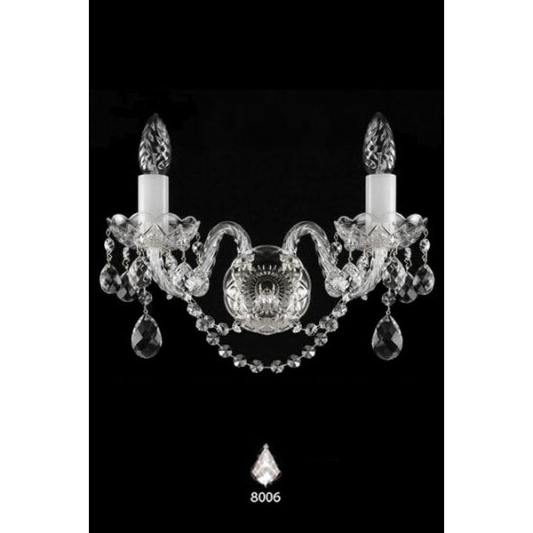 Кришталеве бра ARTGLASS MIRKA II nikl (CE, (8006))