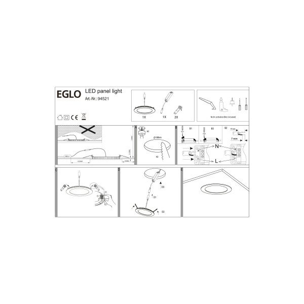 Точечный светильник EGLO 94521