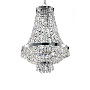 Кришталева люстра IDEAL LUX CAESAR SP9 CROMO