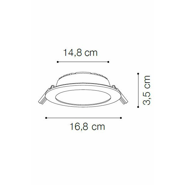 Точечный светильник IDEAL LUX GROOVE 20W ROUND 4000K