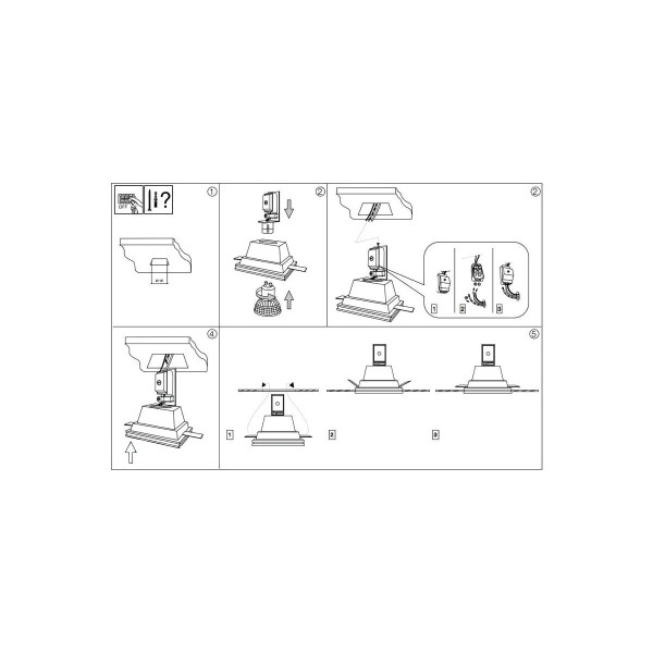 Точечный светильник IDEAL LUX SAMBA FI1 SQUARE BIG