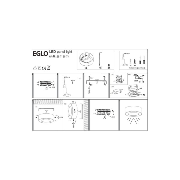 Светильник уличный EGLO 98172