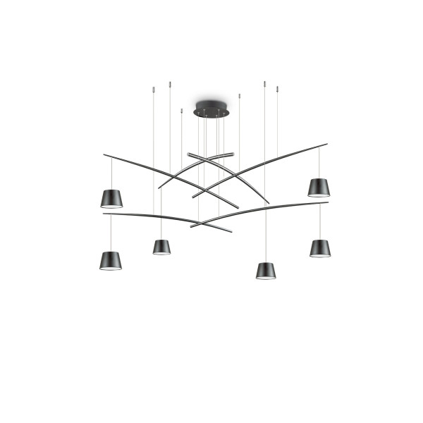 Люстра IDEAL LUX FISH SP6 NERO