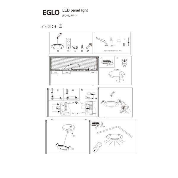 Точечный светильник EGLO 98212