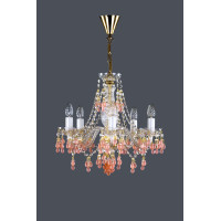 Кришталева люстра ARTGLASS ROSANA V (roz)