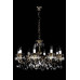 Кришталева люстра ARTGLASS ALICE VIII brass antiq (CE)