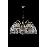 Хрустальная люстра ARTGLASS CASSANDRA V CE brass ant