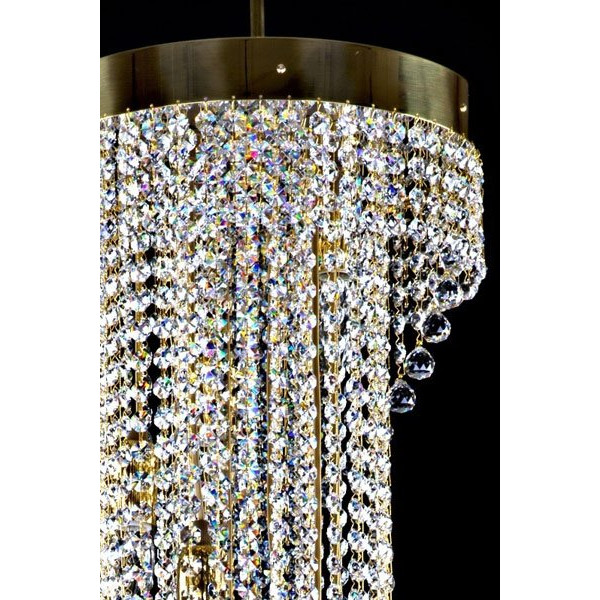 Хрустальная люстра ARTGLASS SPIRAL dia.300x1200 BALLS (CE)