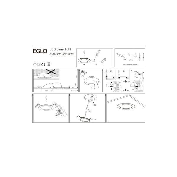 Точечный светильник EGLO 94051