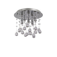 Кришталева люстра IDEAL LUX MOONLIGHT PL5 CROMO