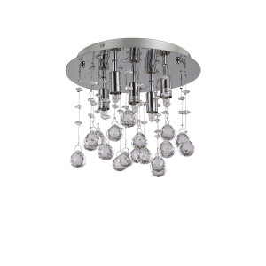 Кришталева люстра IDEAL LUX MOONLIGHT PL5 CROMO