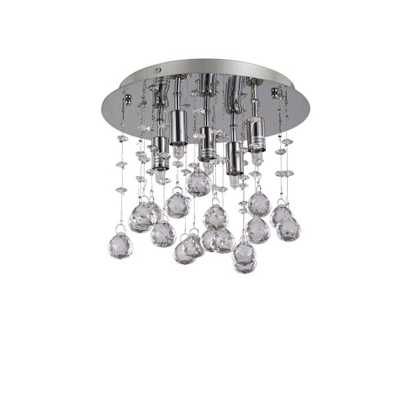 Кришталева люстра IDEAL LUX MOONLIGHT PL5 CROMO