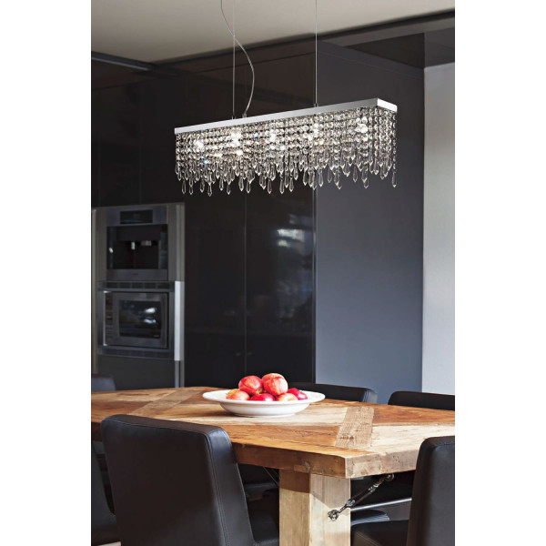 Кришталева люстра IDEAL LUX GIADA SB5 TRASPARENTE