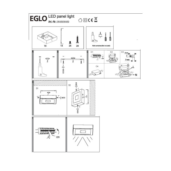 Світильник вуличний EGLO 96489