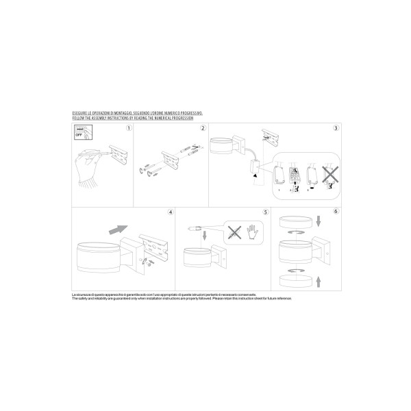 Светильник уличный IDEAL LUX SNIF ROUND AP1 BIANCO