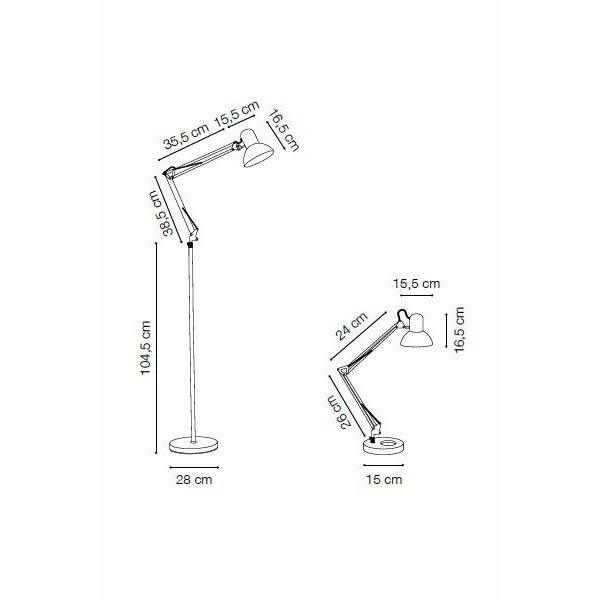 Настольная лампа IDEAL LUX KELLY TL1 BIANCO