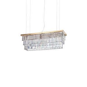 Кришталева люстра IDEAL LUX MARTINEZ SP8 ORO