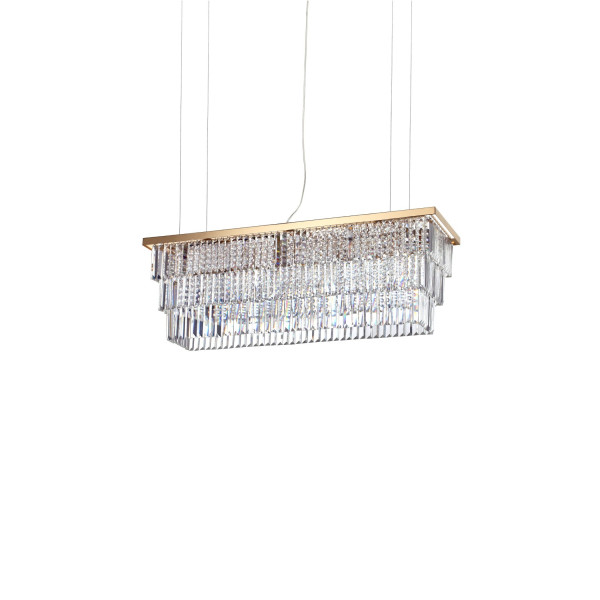 Хрустальная люстра IDEAL LUX MARTINEZ SP8 ORO