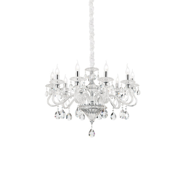 Люстра IDEAL LUX NEGRESCO SP8 TRASPARENTE