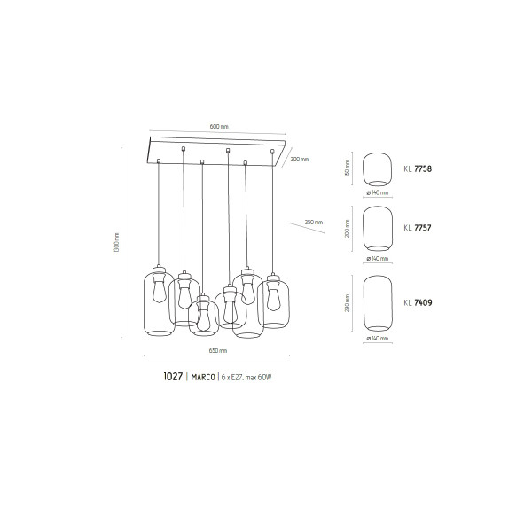 Люстра TK LIGHTING 1027
