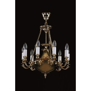 Люстра ARTGLASS DAFNE brass antiq