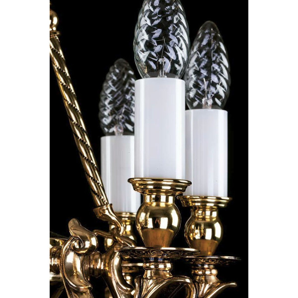 Люстра ARTGLASS DAFNE brass antiq